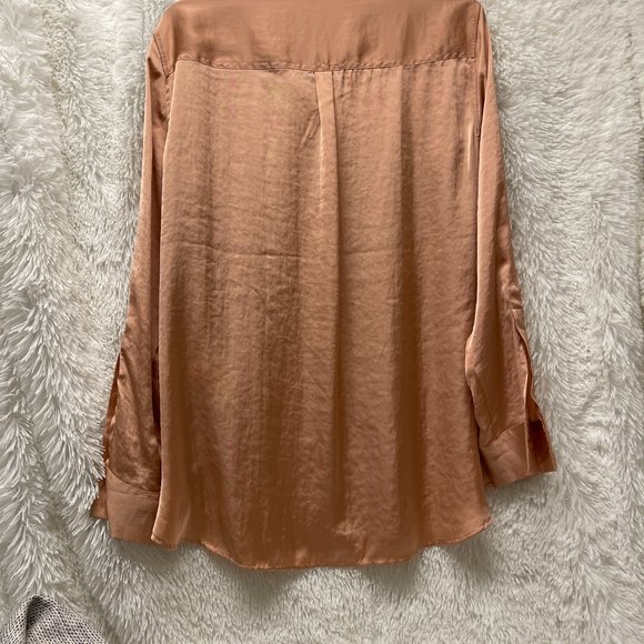 DKNY Blouse , New ,Size Large , color cooper /peach - Picture 3 of 7
